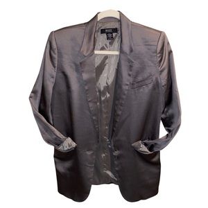 Body by Victoria - Dark Silver Satin blazer - Size 8
